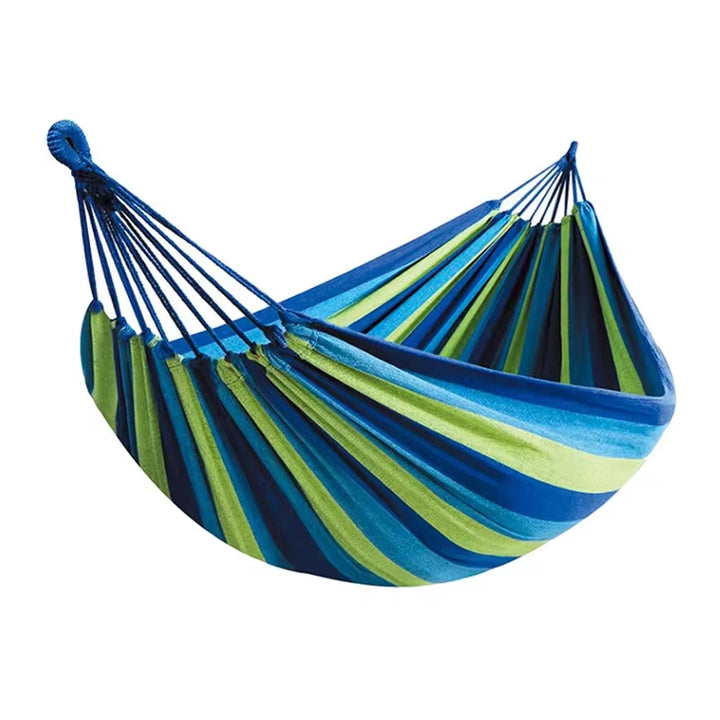 WESTTUNE Outdoor Canvas Hammock Camping Swing Hammock with Tree Ropes Load-Bearing up to 200Kg Perfect for Garden Patio Backyard